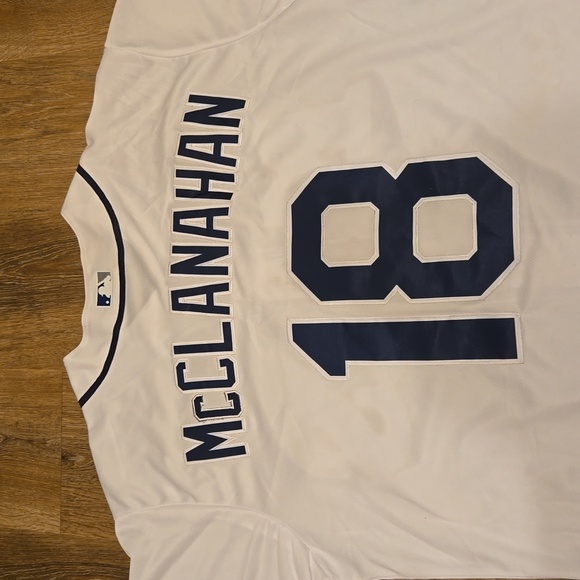 Shane McClanahan Tampa Rays Mens Large L Stitched New - Picture 9 of 9